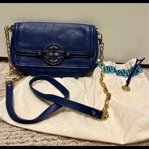 Tory Burch Lapis Blue Crossbody bag. One of a kind Tory Burch collection.